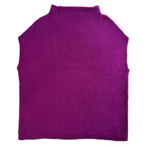 Plum knit sleeveless tunic Chicos size 8 petite